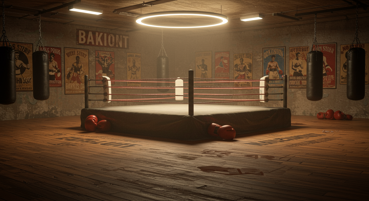  Boxing Ring Retro