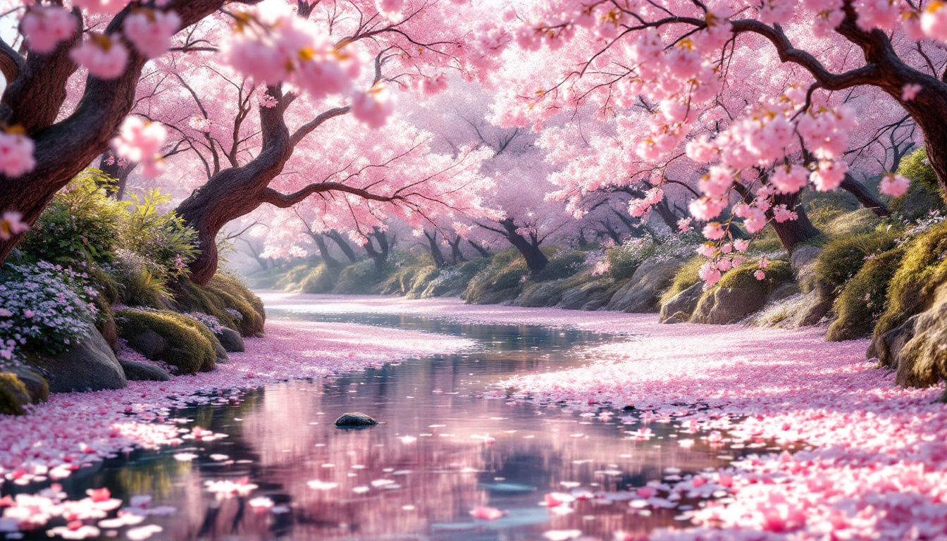  Cherry Blossom Reflections